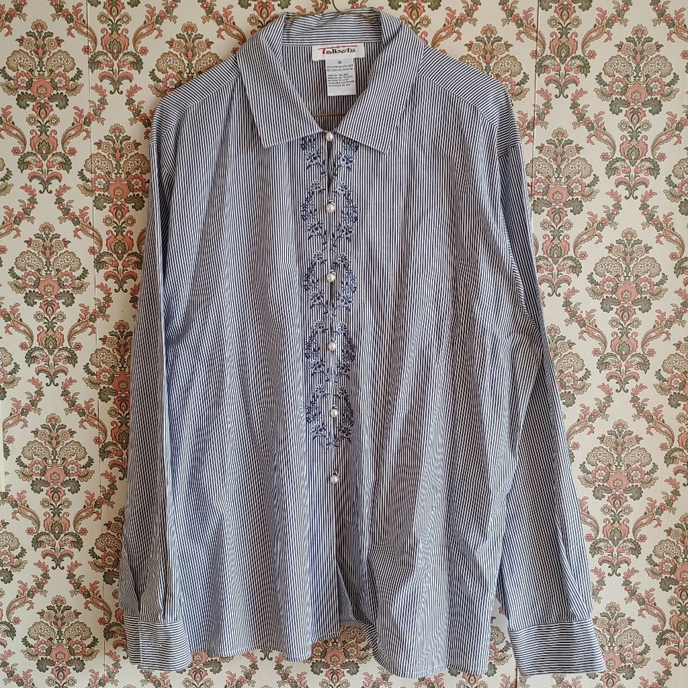 Vintage Cottagecore Coastal Grandma Blouse